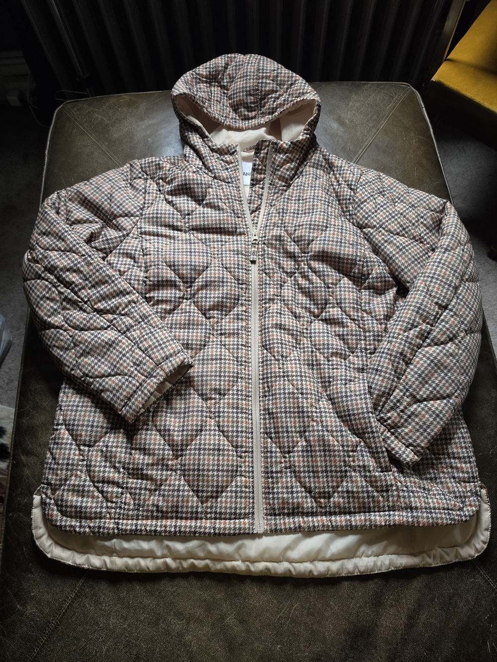 Lands' End Plaid FeatherFree Quilted Insulated Hooded Jacket – Size 1X